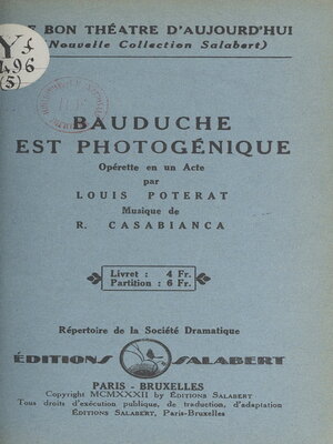 cover image of Bauduche est photogénique